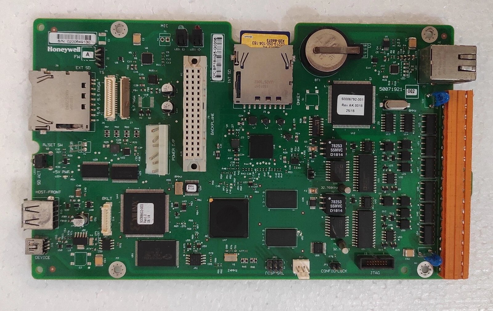Honeywell D/C BP18W25-G0358 PCB